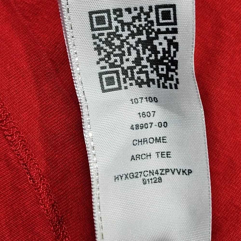 True Religion Chrome Arch TShirt Mens XL Red Graphic Tee Short Sleeve Streetwear