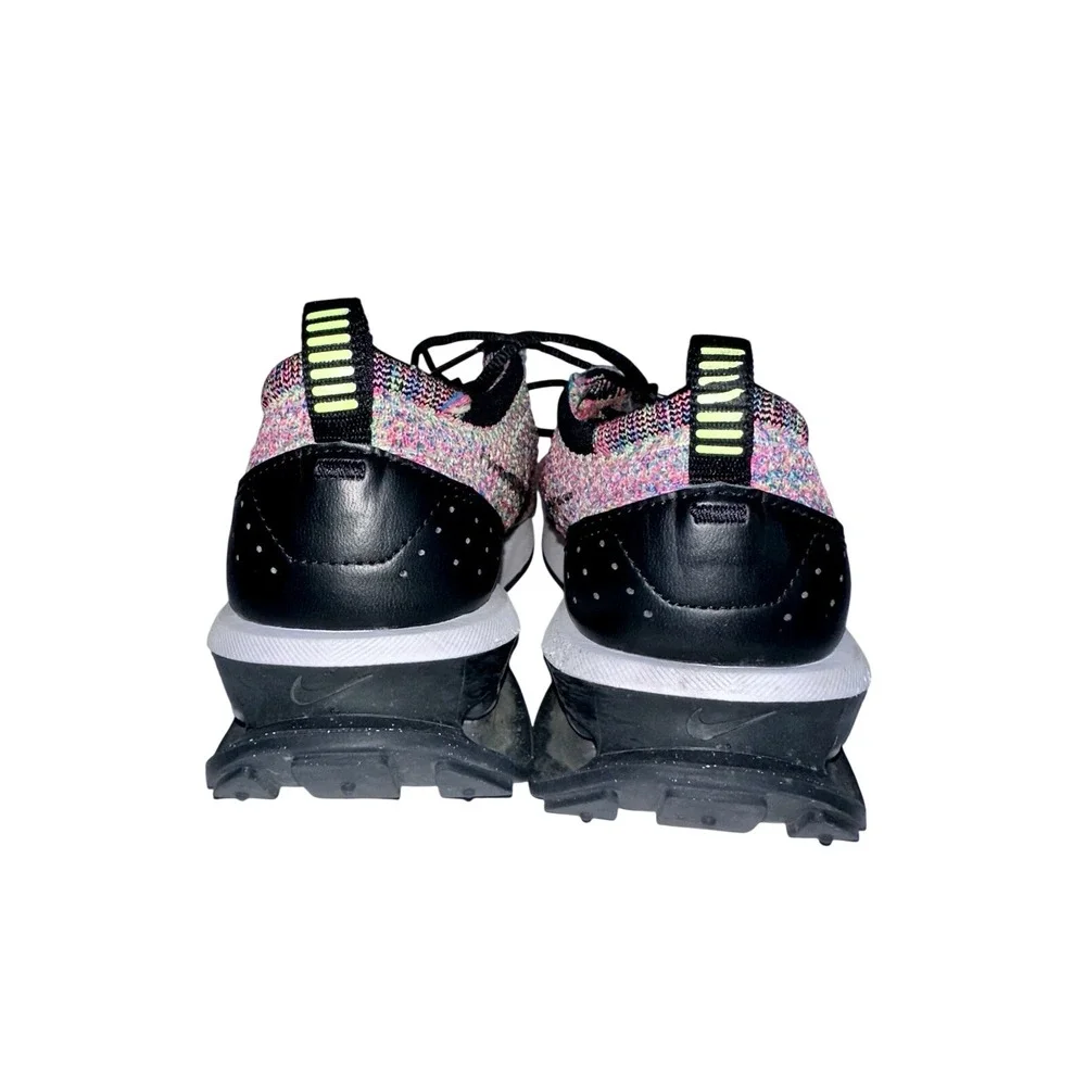 Nike Women's AirMax Flyknit Pink Multicolor Racer Sneakers 8 Lightweight Support