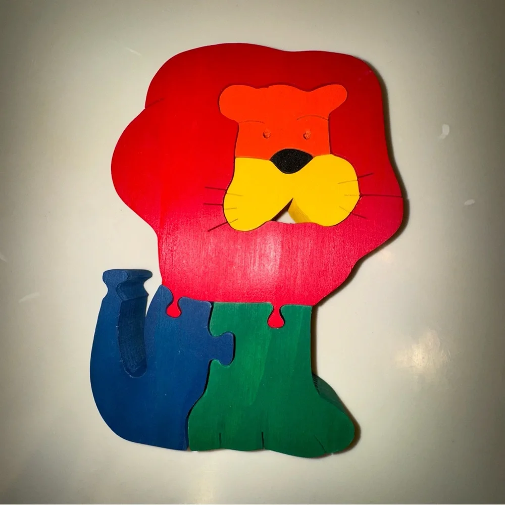Two Handmade Wooden Puzzles