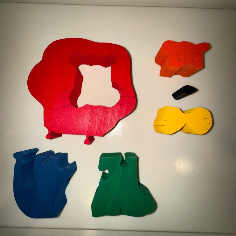 Two Handmade Wooden Puzzles