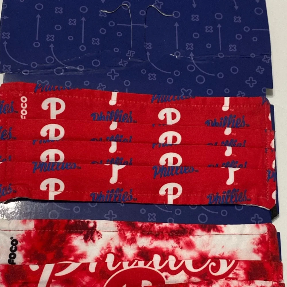 Set of Two Philadelphia Phillies Standard Adult Masks