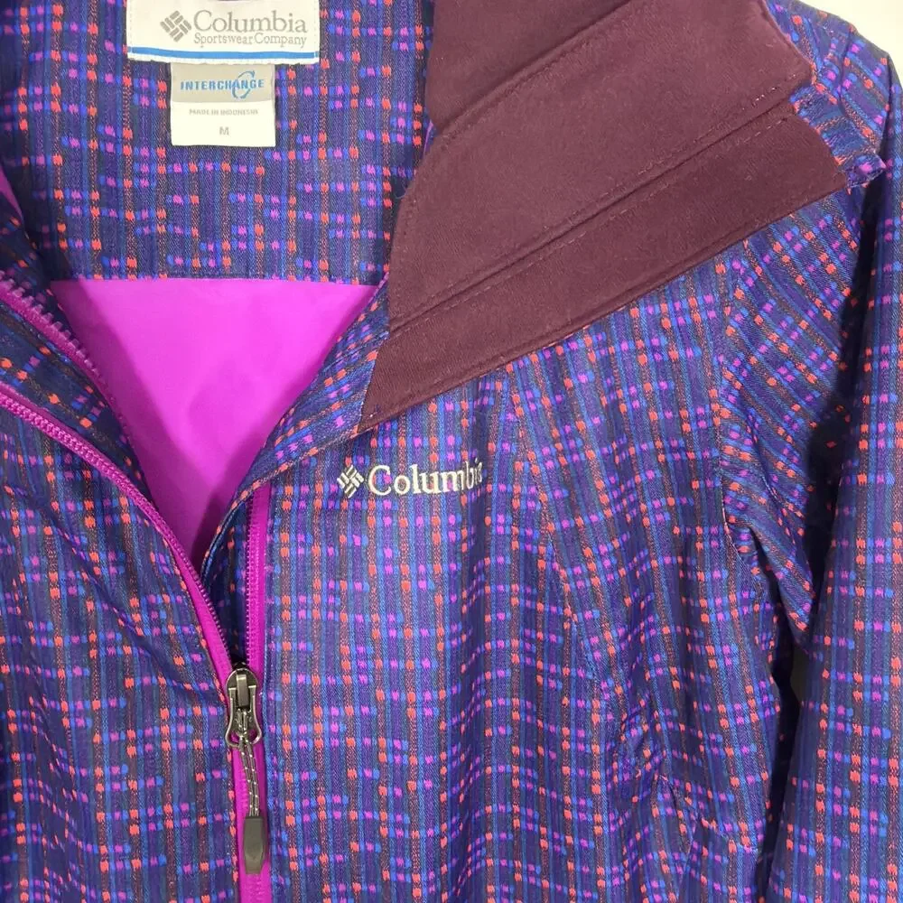 Columbia Medium Ski Snowboard Coat Whirlibird Intercharge Omni-Tech‎ Jacket