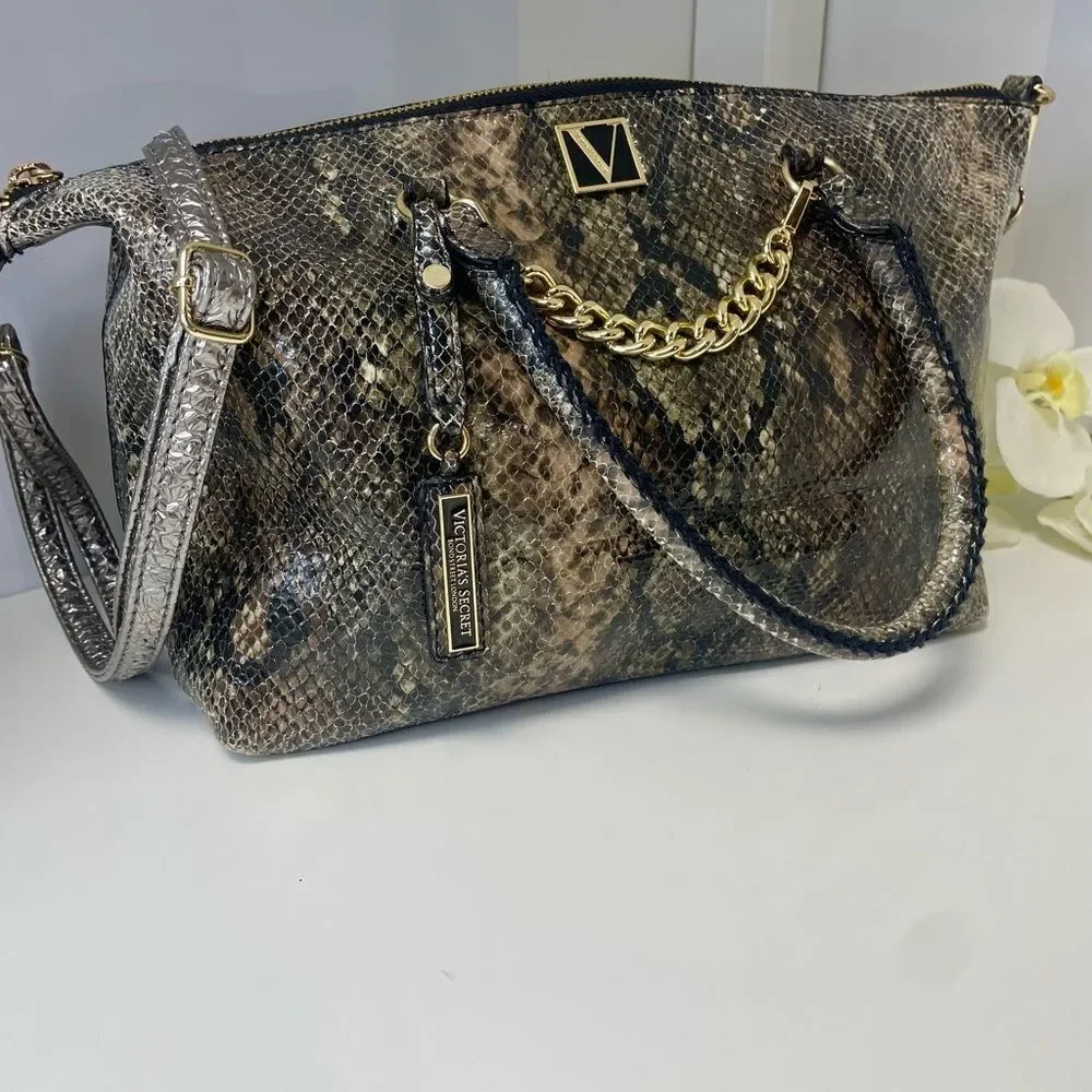 Victoria's Secret Snakeskin Satchel