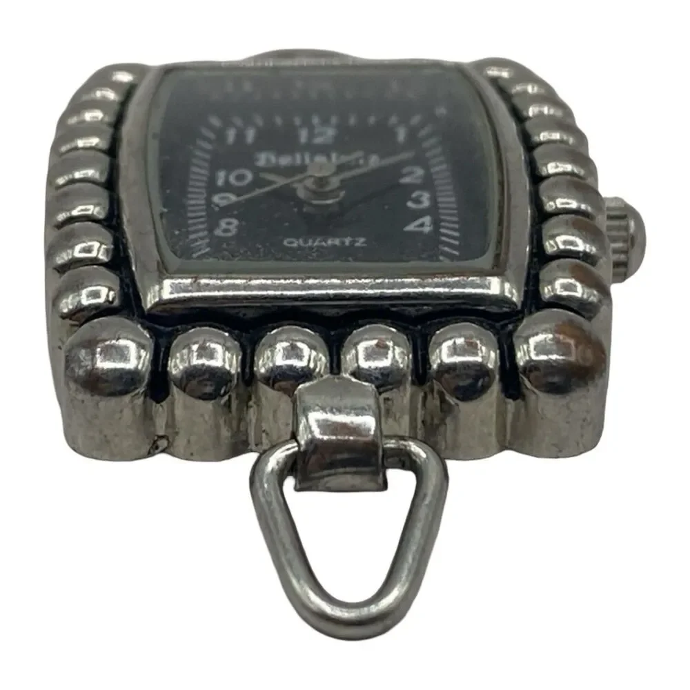 Bellajulz Silver Tone Bracelet Watch Black Dial Quartz Needs Battery