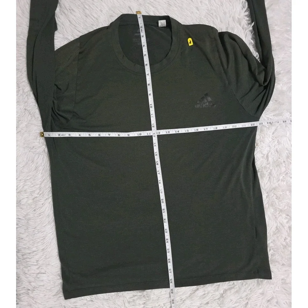 Adidas FreeLift Long Sleeve Shirt,‎ Dark Gray, Men's Large, Breathable, Workout