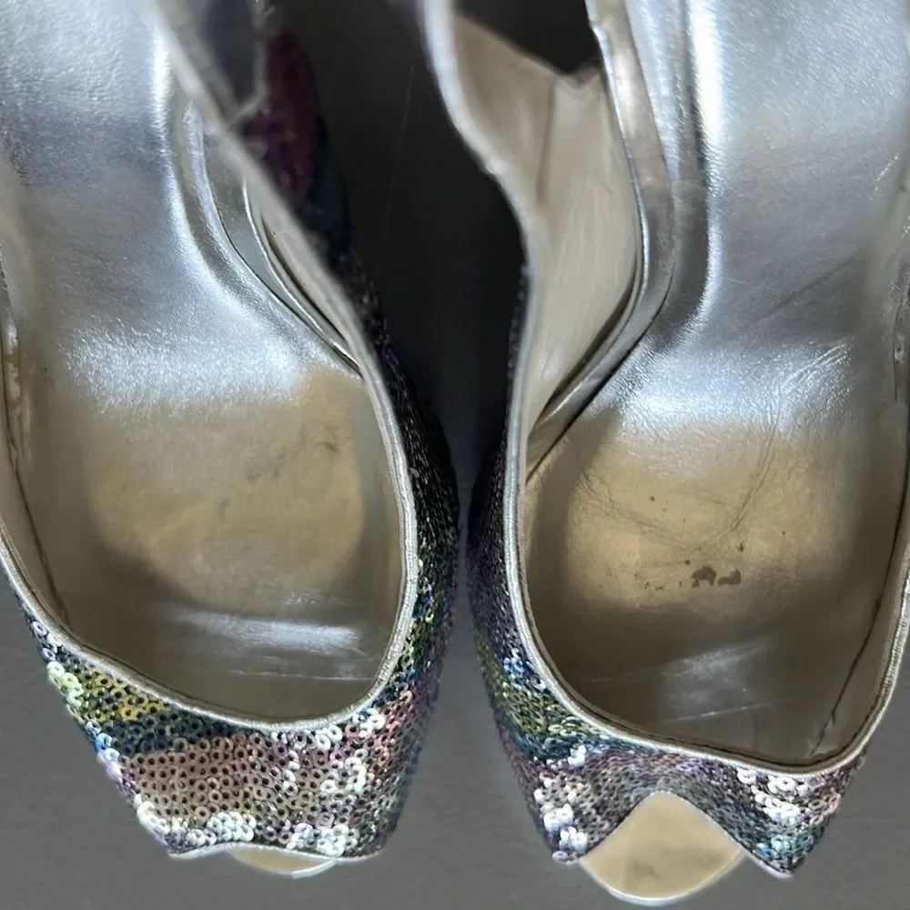 Stuart Weitzman Sequin Heels - 9.5