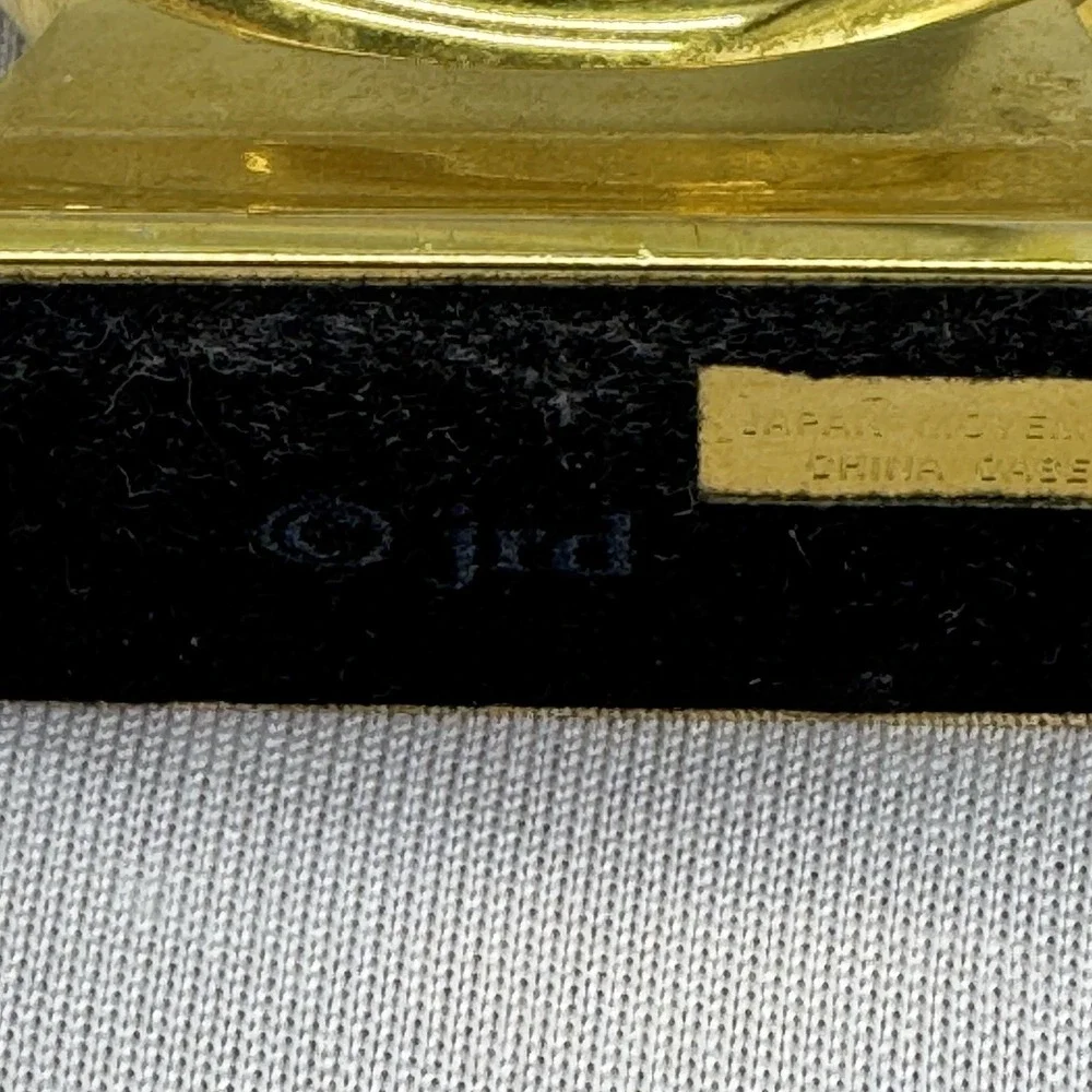 Vintage Colibri Mother of Pearl Diamond Clock‎ Japan - Needs Battery?