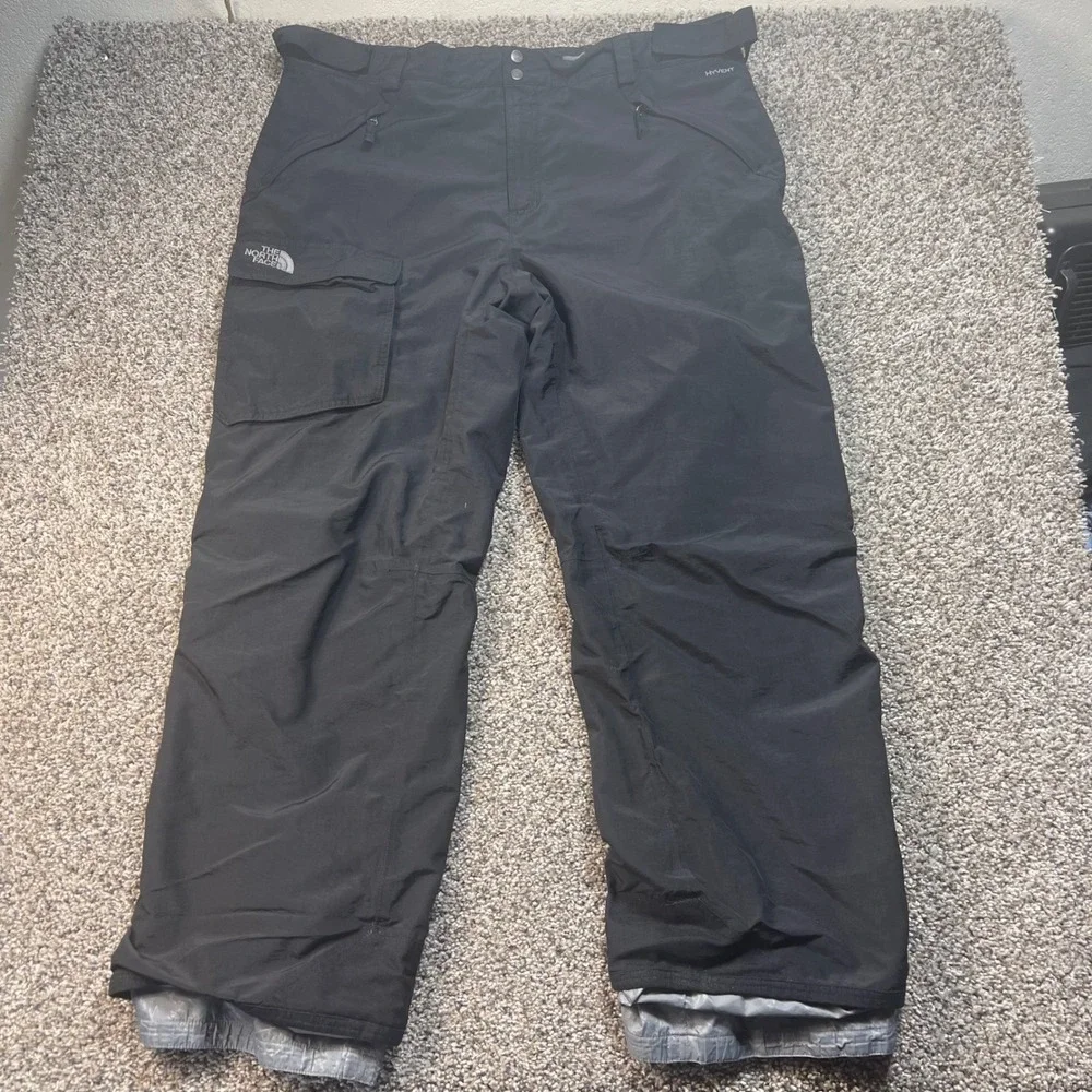 The North Face HyVent Men's‎ XXL Black Ski Snow Pants Waterproof Cargo Insulated