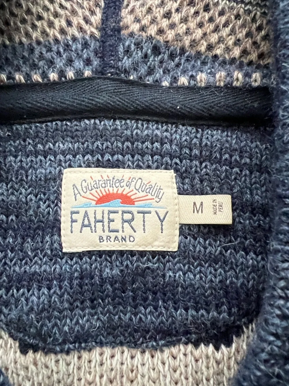 Faherty textured knit