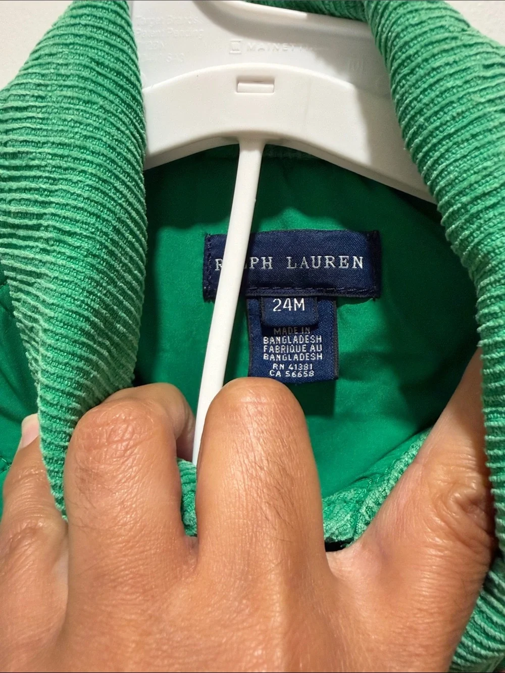 Ralph Lauren Girls' Quilted Emerald Green Puffer Jacket