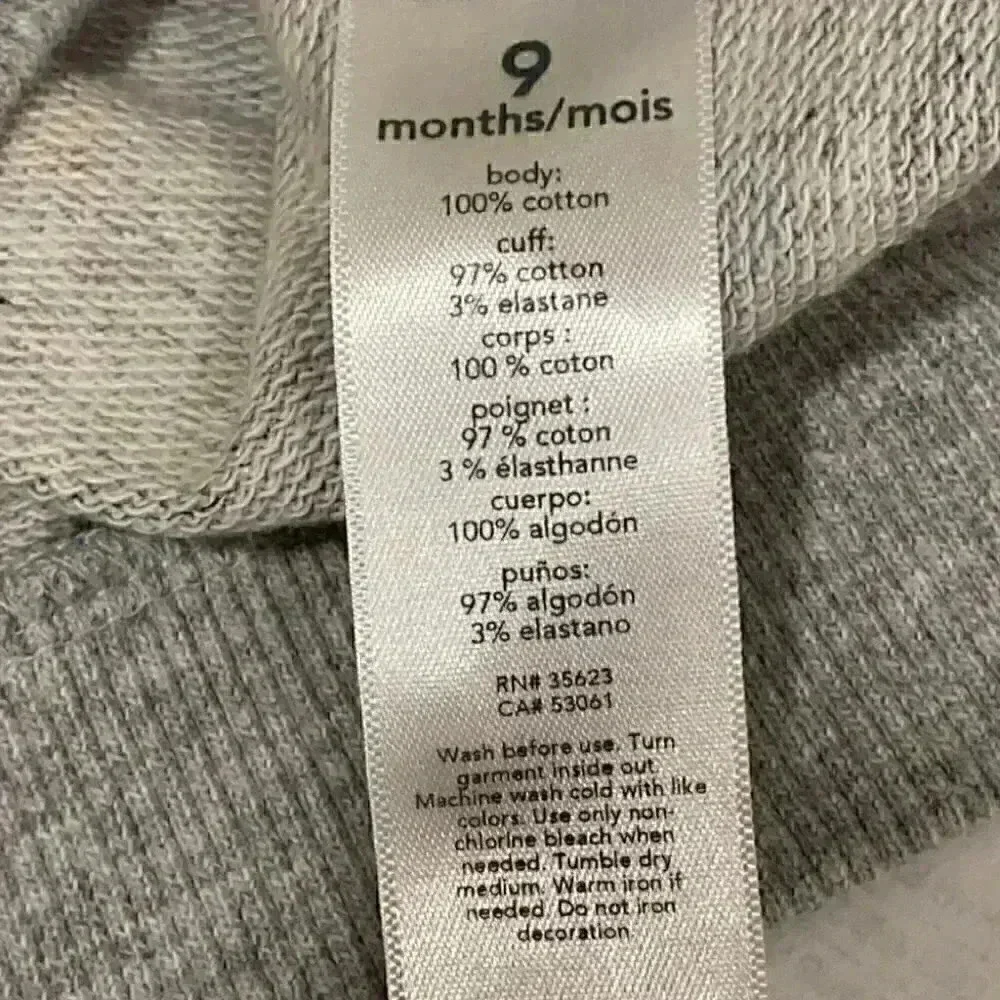 Carters sweatshirt months