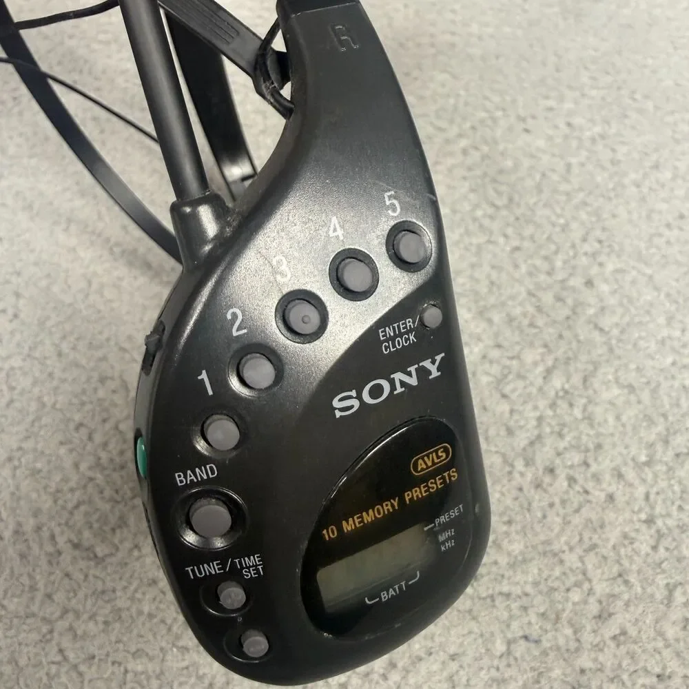 Sony Walkman SRF-HM22 FM AM Radio Headset PLL Synthesized Tested Working VTG Y2K