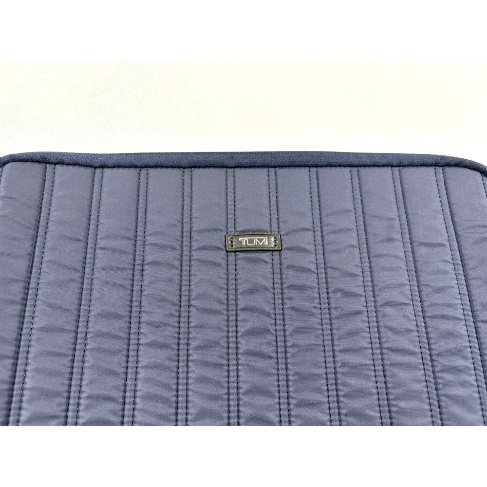 Tumi quilted navy