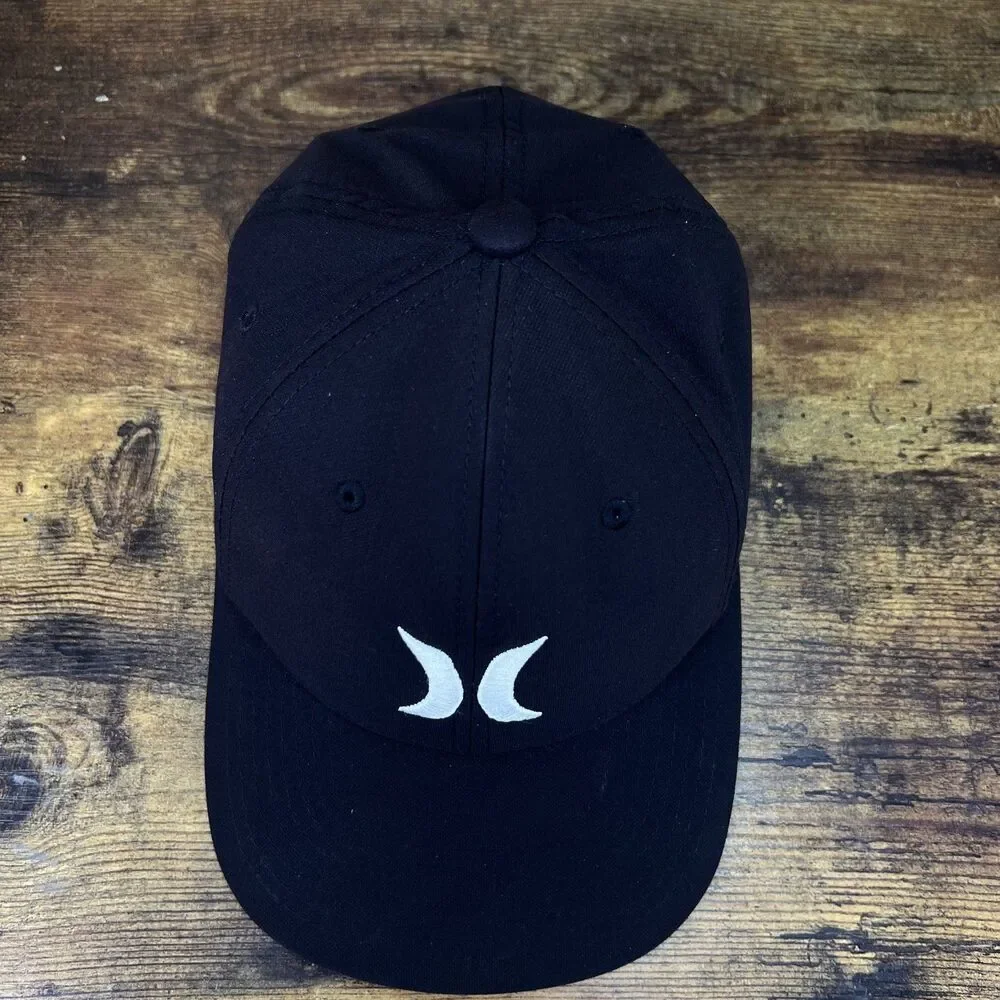 Hurley H20-Dri L-XL Black Fitted Hat Baseball Cap