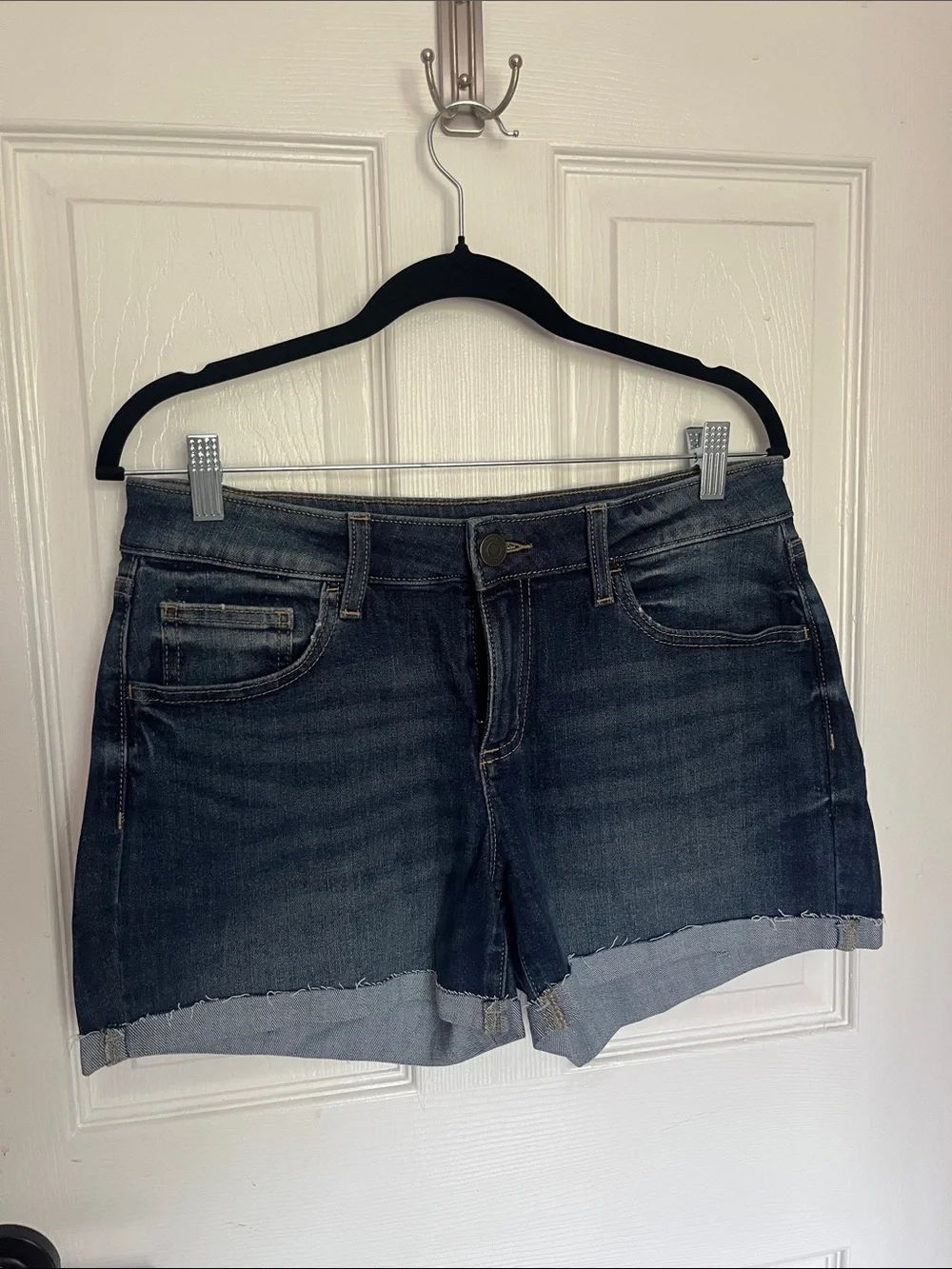 Dark Blue Denim Women's Shorts