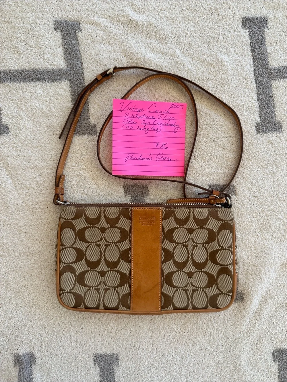 Coach crossbody brown