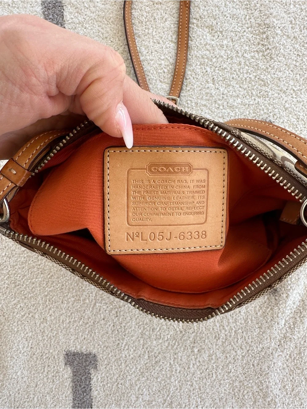 Coach crossbody brown