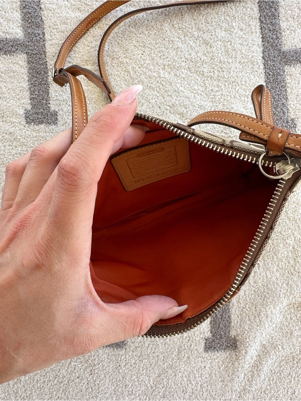 Coach crossbody brown