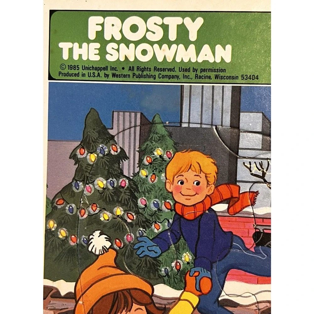 Golden frosty snowman