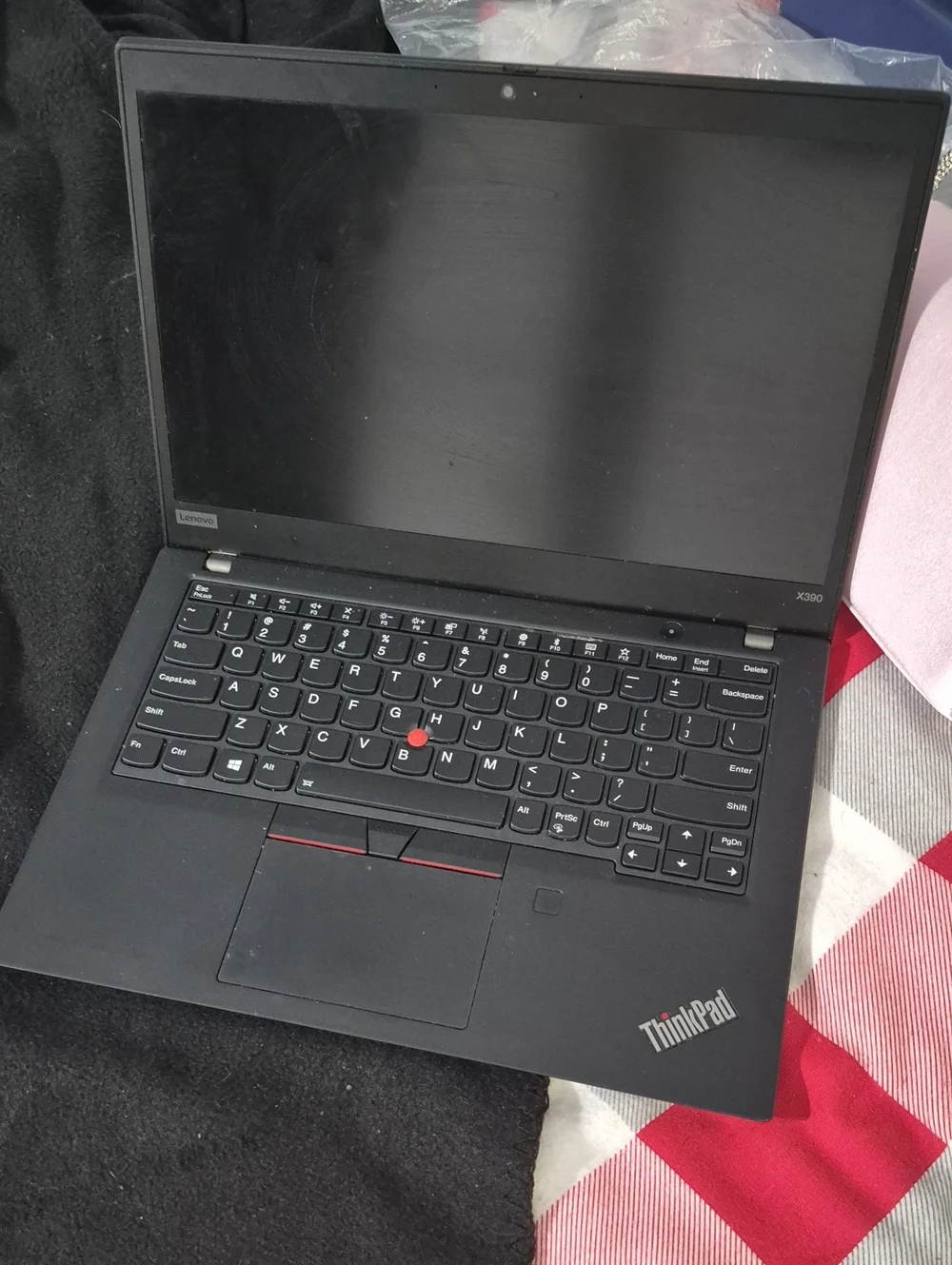 Lenovo Black ThinkPad Laptop with TrackPoint. 12