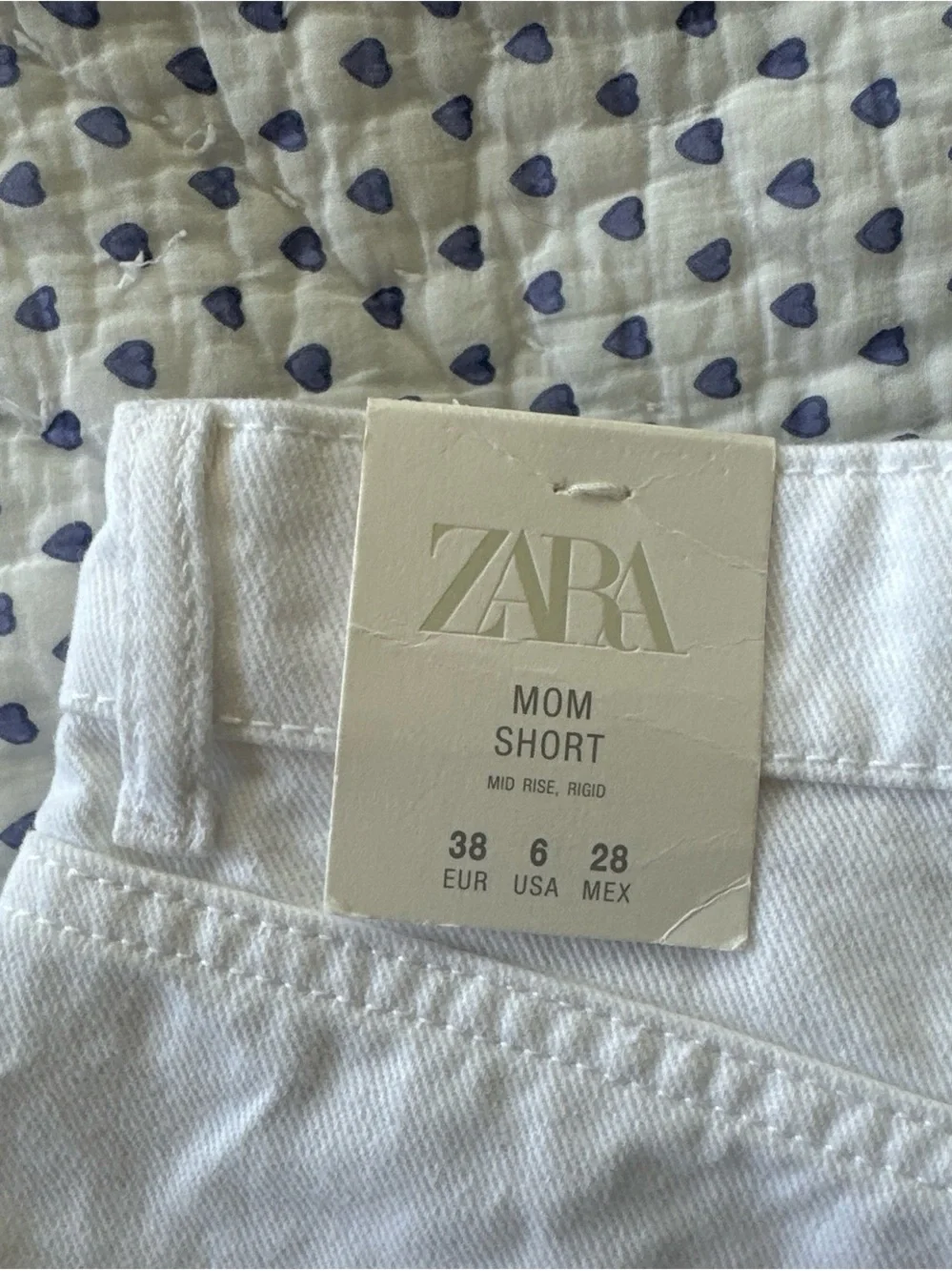 Zara White Denim Jean Shorts