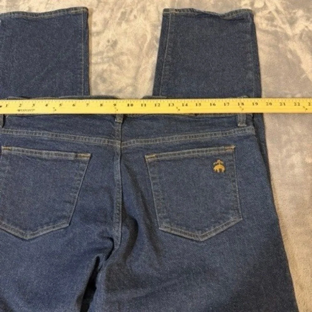 Brooks Brothers Mens Straight Leg Jeans Dark Wash Indigo 38x30 Stretch Denim