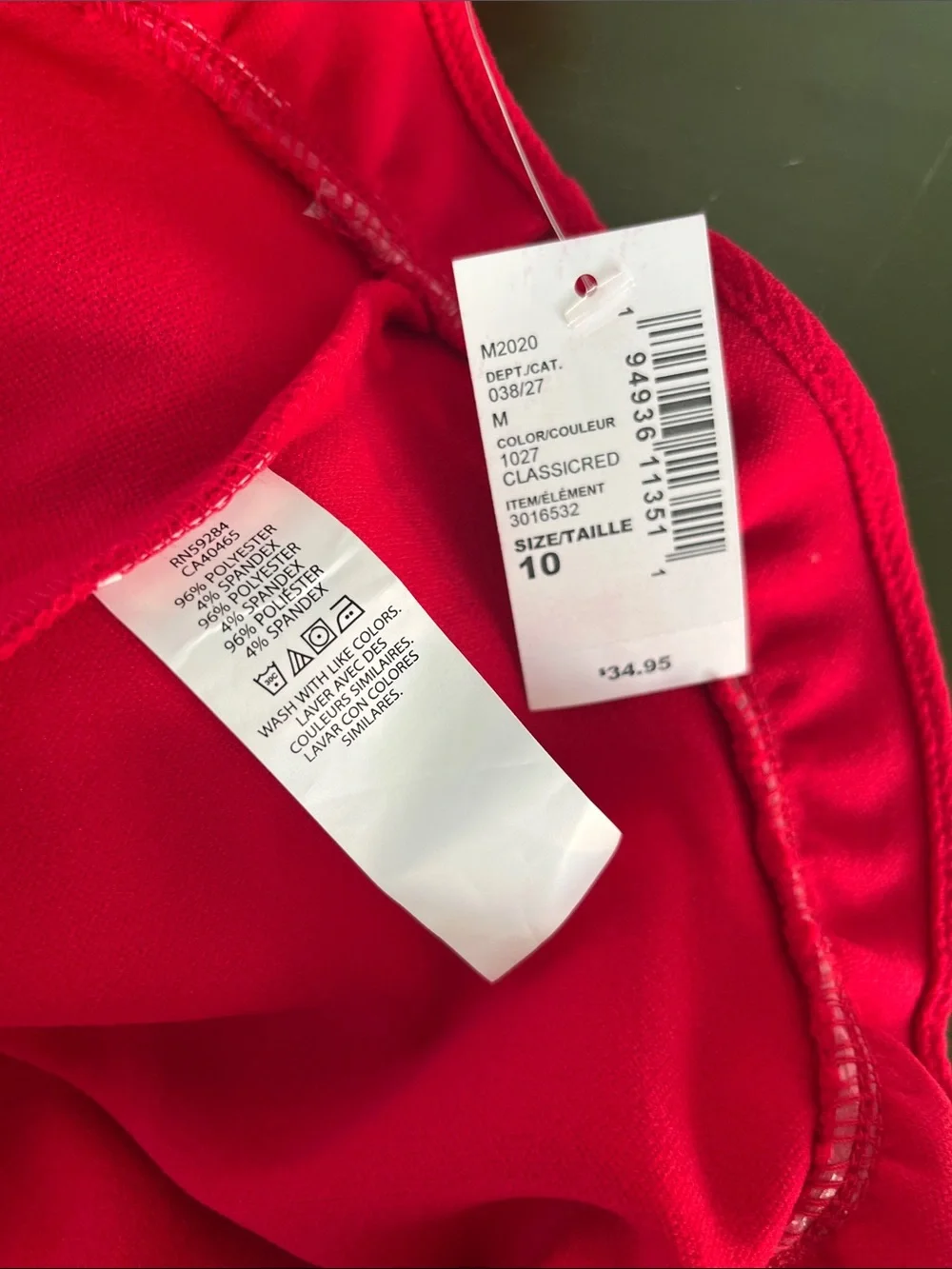 The Children's Place Red Sleeveless Ruffle Dress