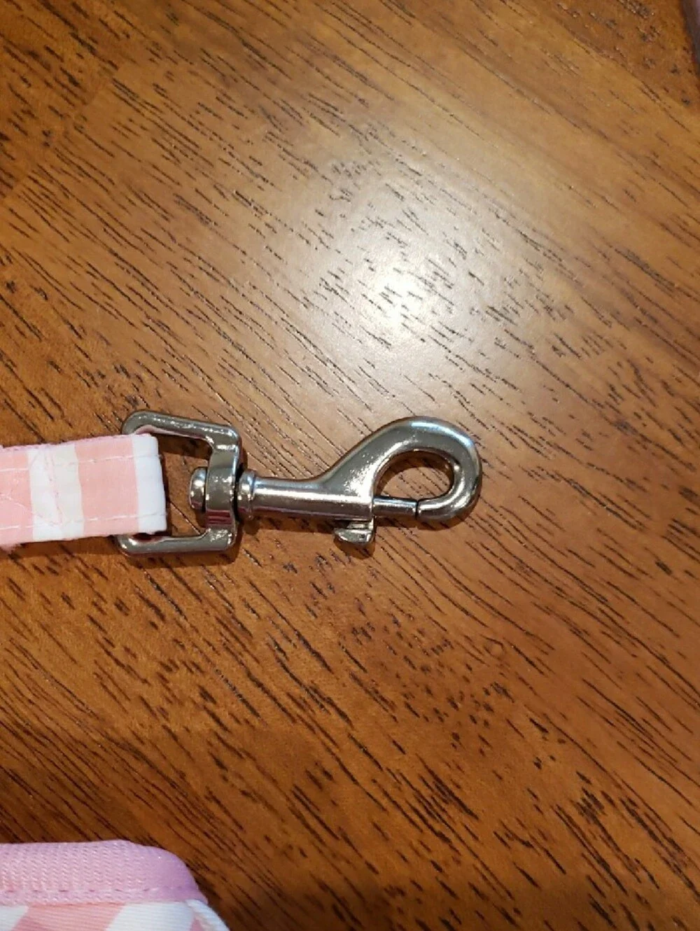Pink Striped Sailor Look Dog Harness & Leash Set