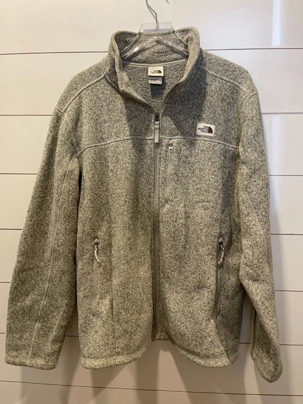 The North Face Men’s Gordon Lyons Gray Heather Fleece Jacket Size XL