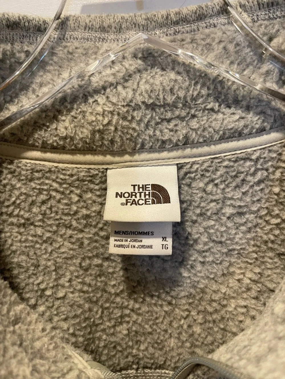 The North Face Men’s Gordon Lyons Gray Heather Fleece Jacket Size XL