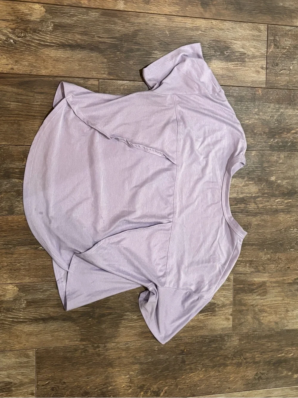 Old Navy Lavender Cropped Crewneck Tee
