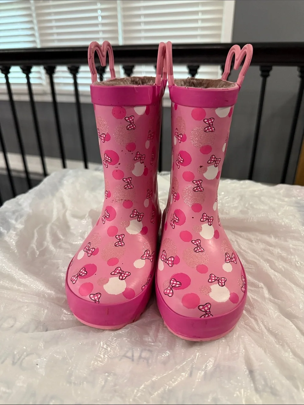 Western Chief Pink Minnie Mouse Kids Rain Boots