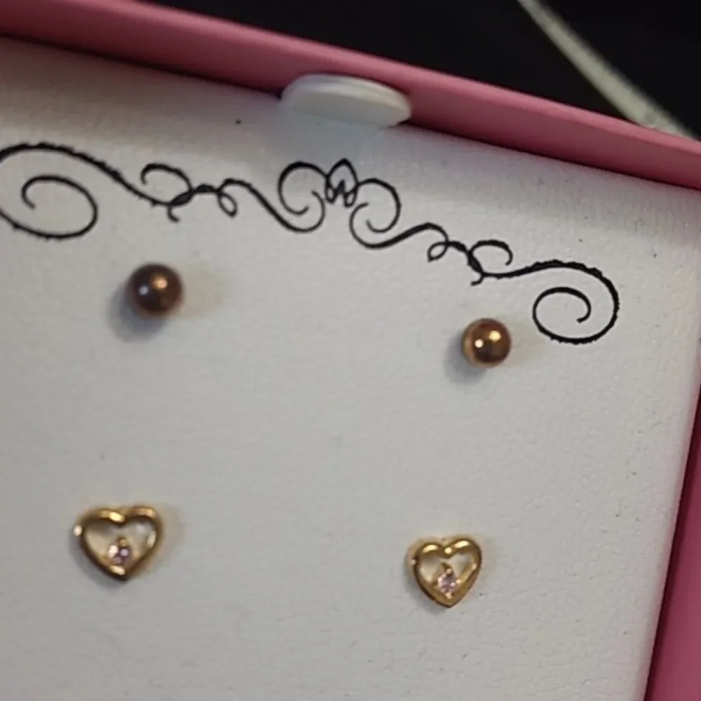 Sterling silver children's earrings set