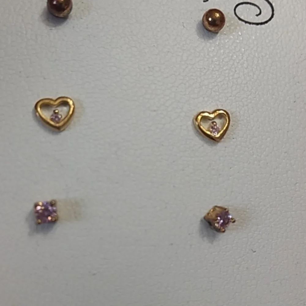 Sterling silver children's earrings set