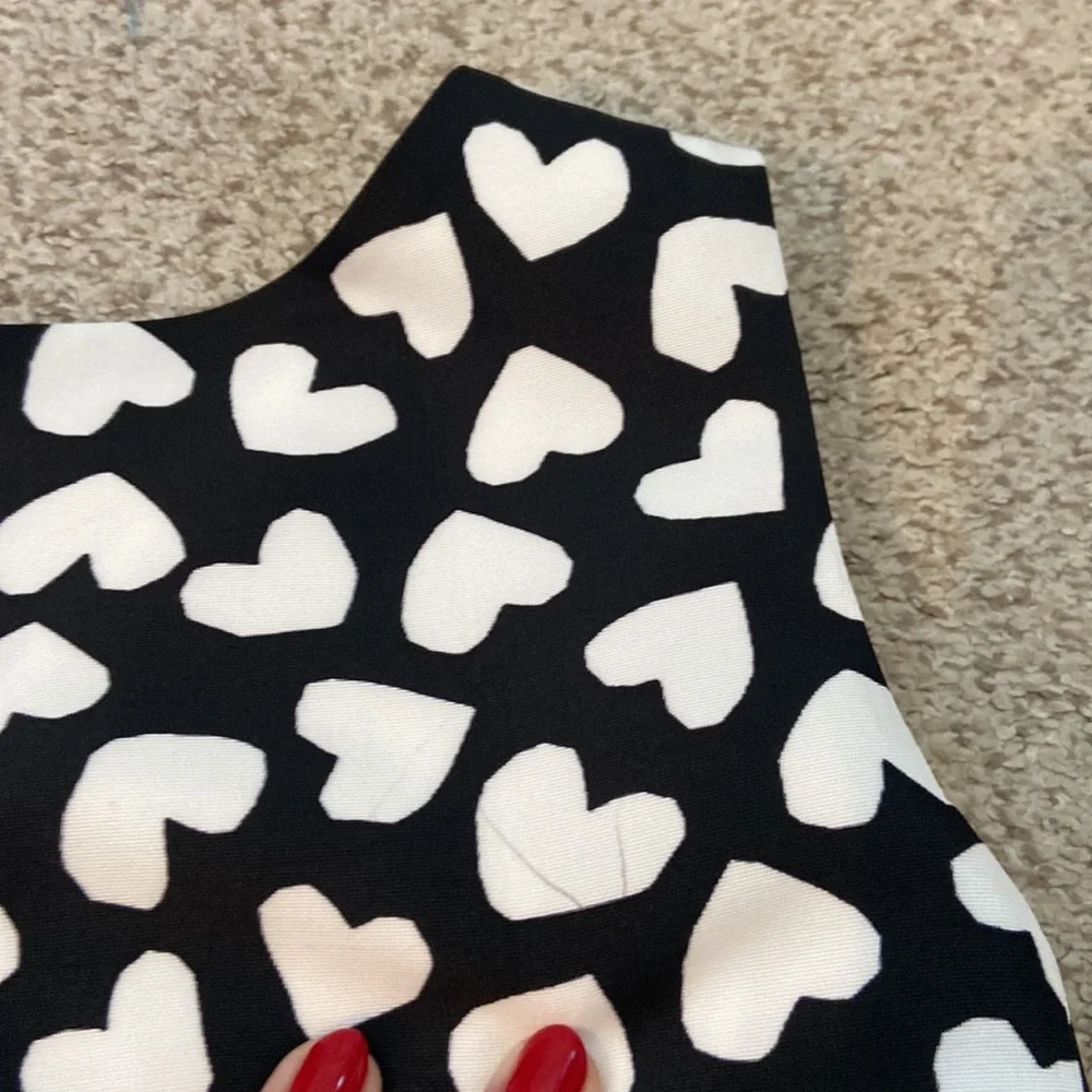 🌟 NWT Kate Spade “Dancing Hearts Domino Dress”, size 0.🌟