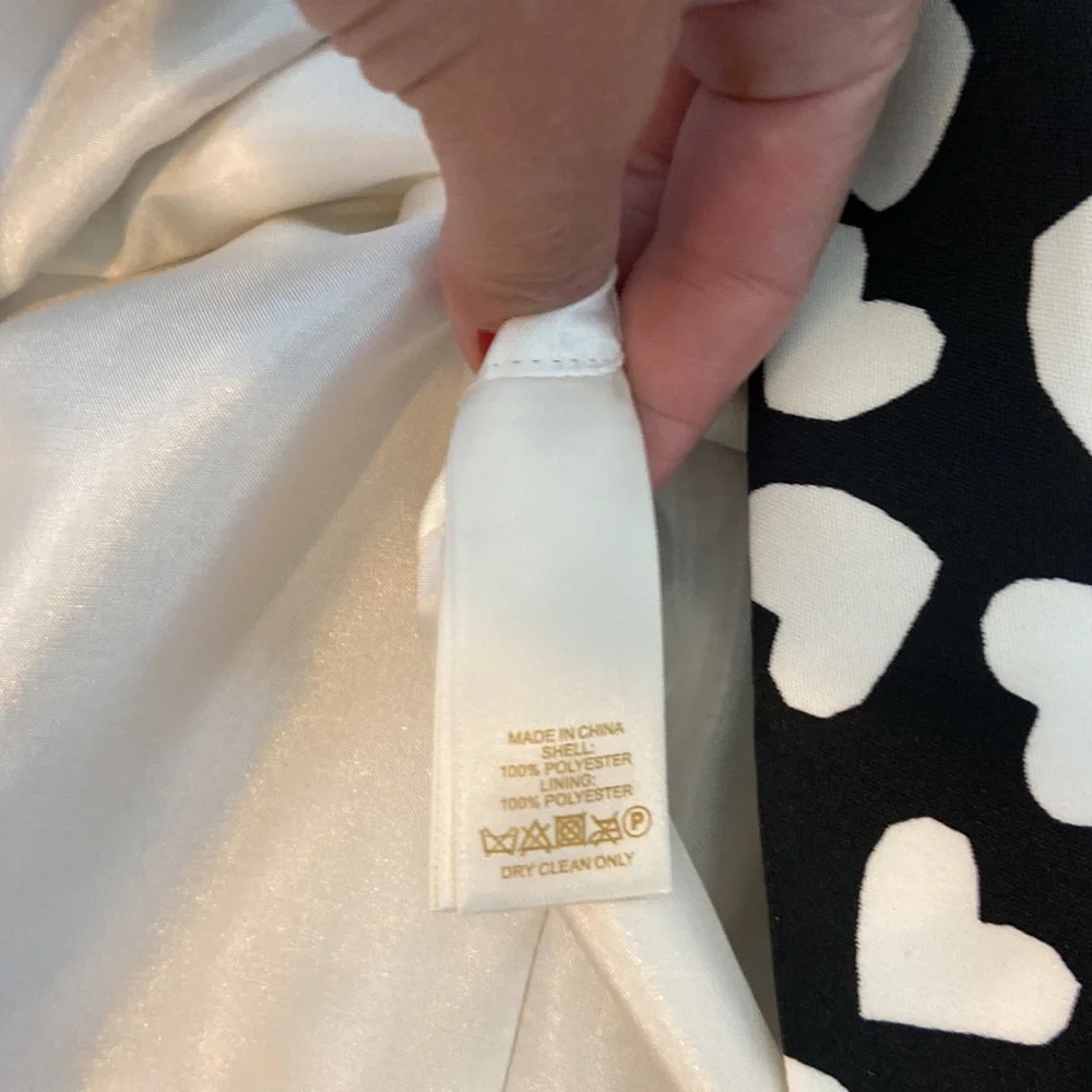 🌟 NWT Kate Spade “Dancing Hearts Domino Dress”, size 0.🌟