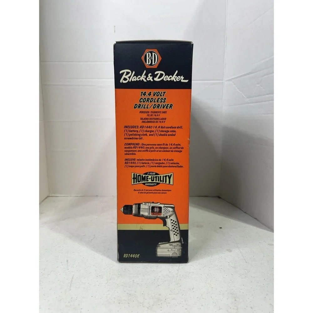 Black & Decker 85th Anniversary 14.4V Cordless Drill Driver RD1440 W/Battery