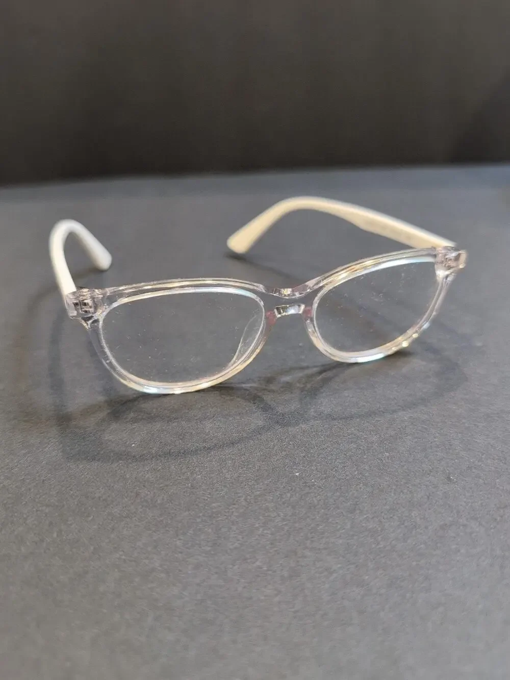Puma Kids Glasses Frames PJ0022S 005 Clear White Round Frames 47 15 130
