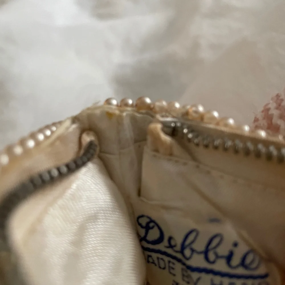 Vintage Pearl Beaded Clutch