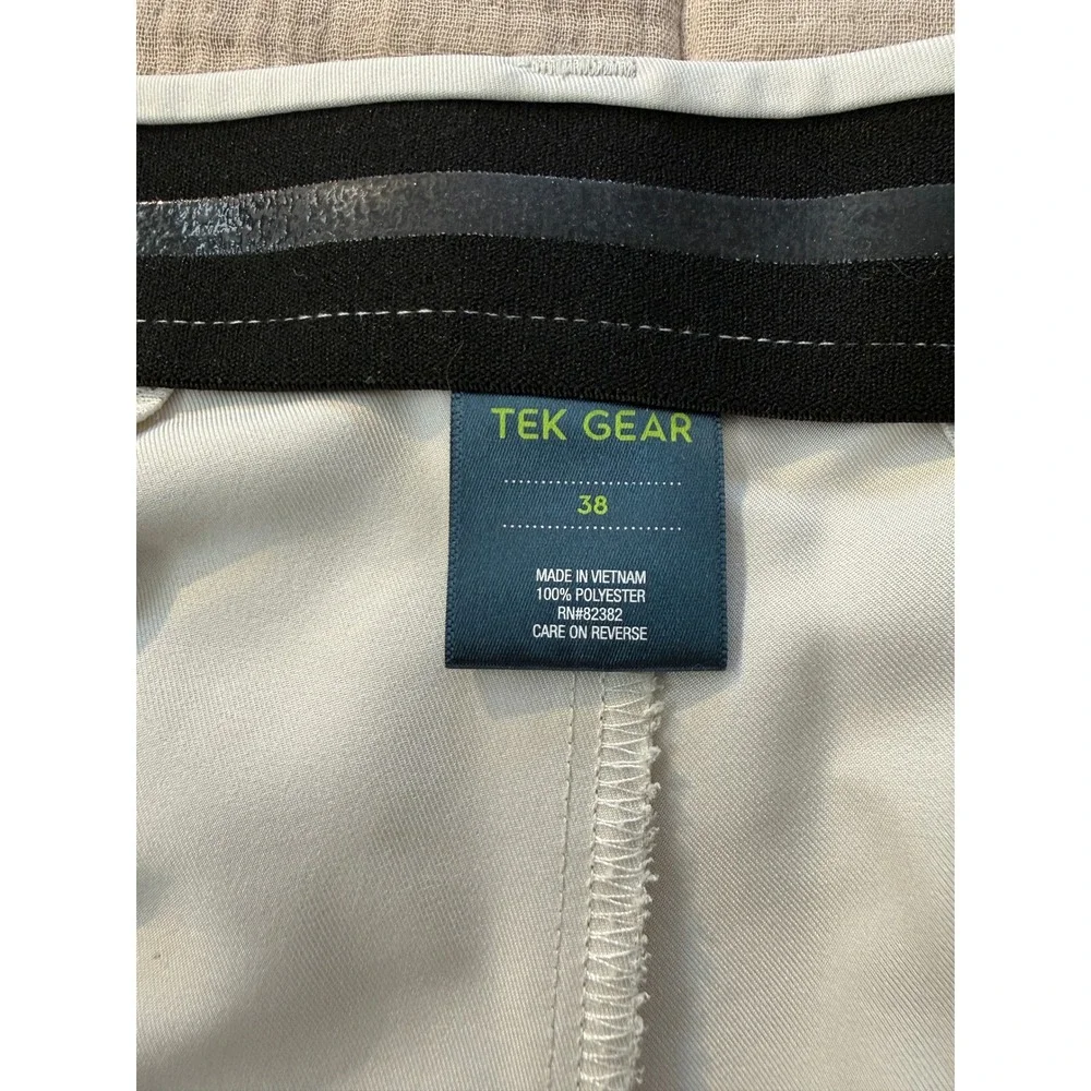 Tek Gear Shorts Mens 38 Beige Golf Performance Flat‎ Front Polyester Sport