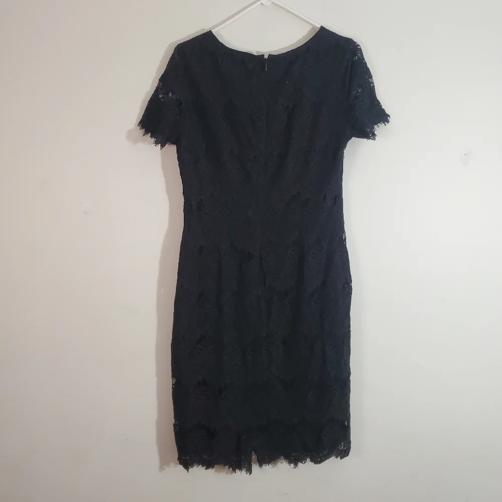 Preston & York Felica Sheath Black Lace Dress Size 8‎