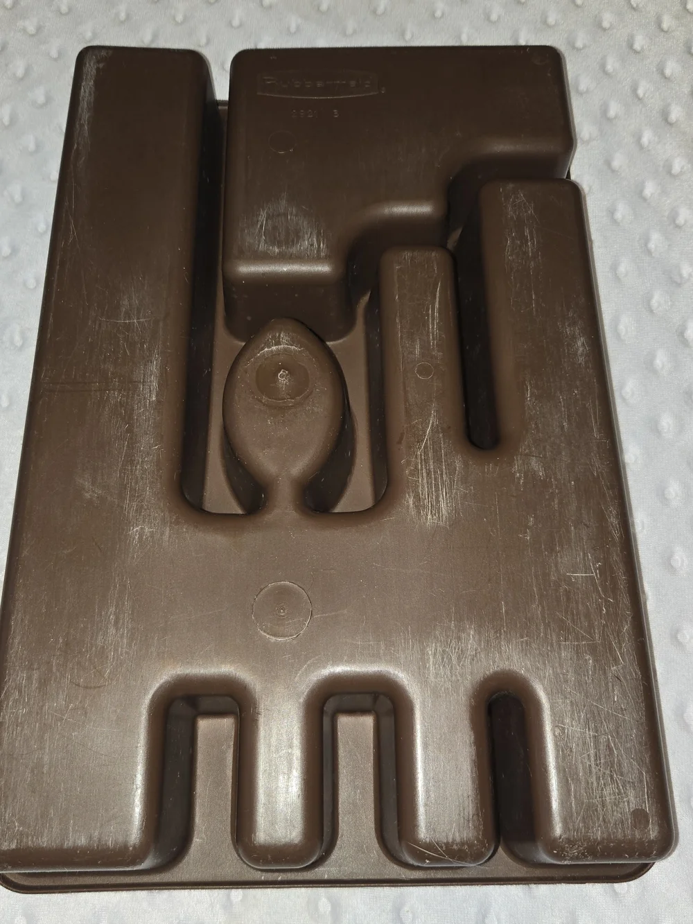 Rubbermaid brown plastic