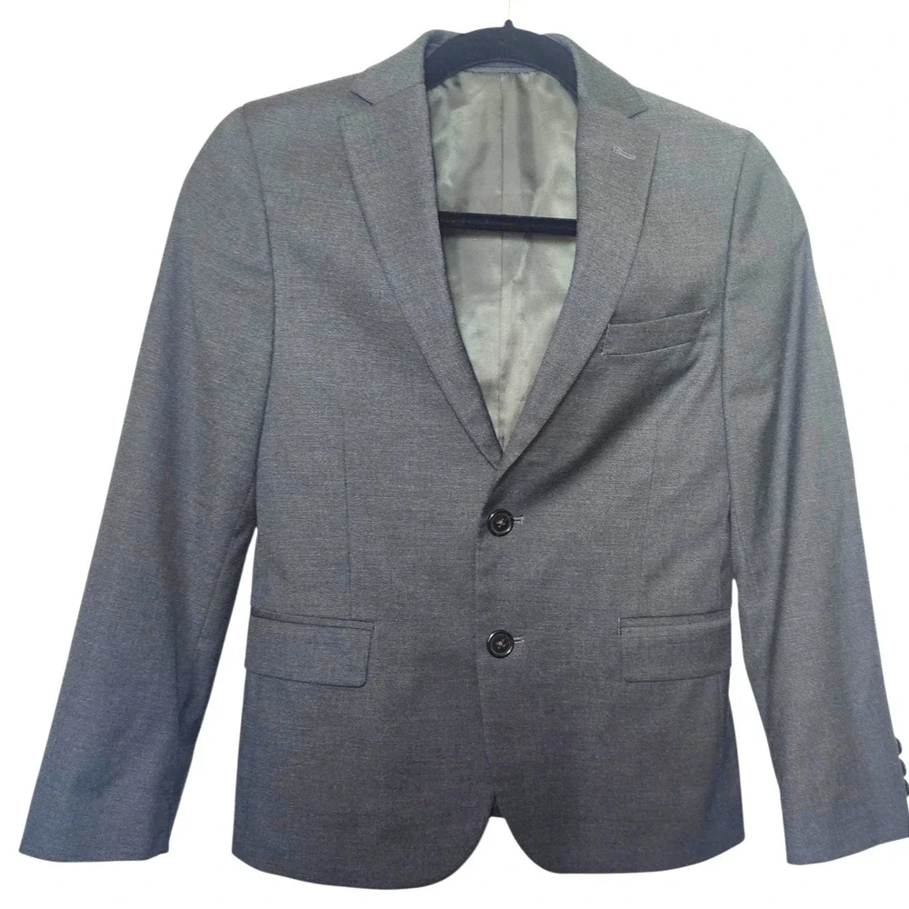 Lauren Ralph Lauren Two Button Sport Coat Boys 12R Gray Blazer Jacket