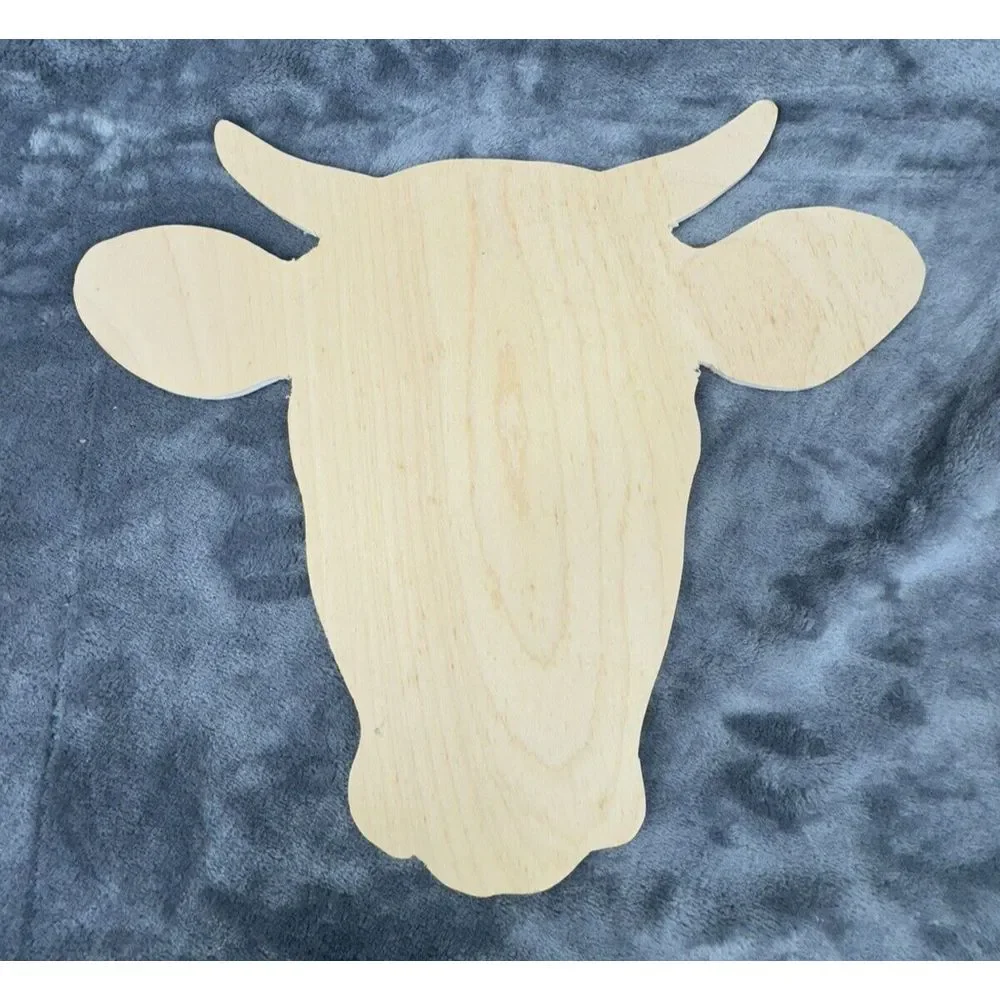 Wooden Bull‎ Cow Cutout 13.5
