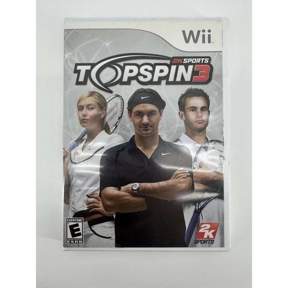 Top Spin 3 Nintendo Wii 2008 Top Spin Tennis Complete With Manual‎ 2K Sports