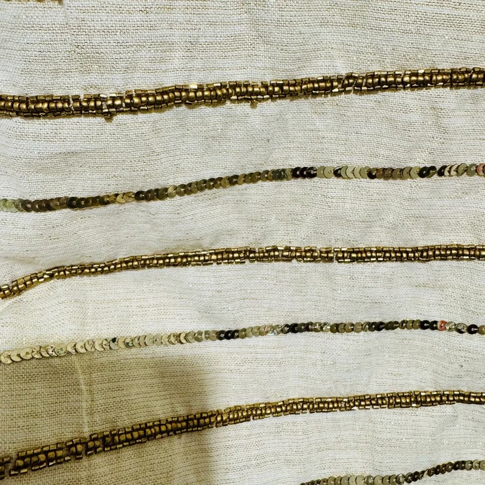 Christian‎ Lacroix Gold and Cream Sequin Table Runner