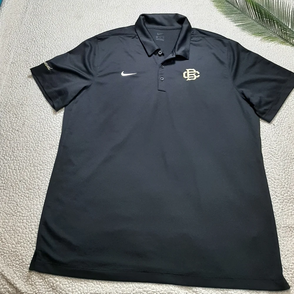 *Nike CB Black Gold Alumni Polo Shirt Size‎ XL