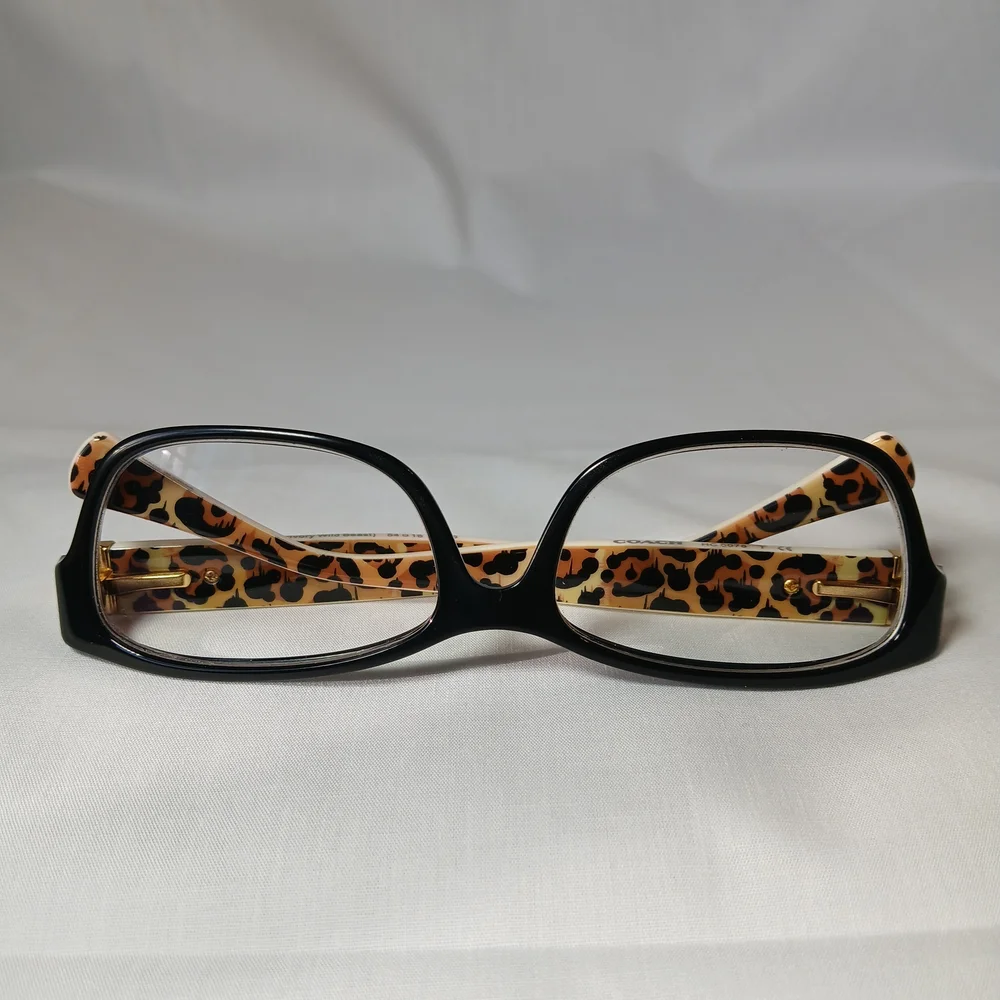Authentic Coach Glasses For Women - Black and Leopard Print - HC6078 - Pre Owned