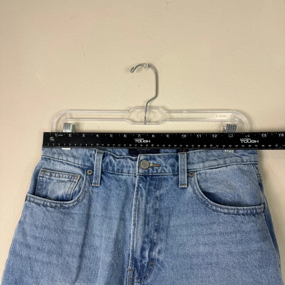 Lucky Brand Women's High Rise Frayed Hem Mom Jeans Drew Denim Size 6/28