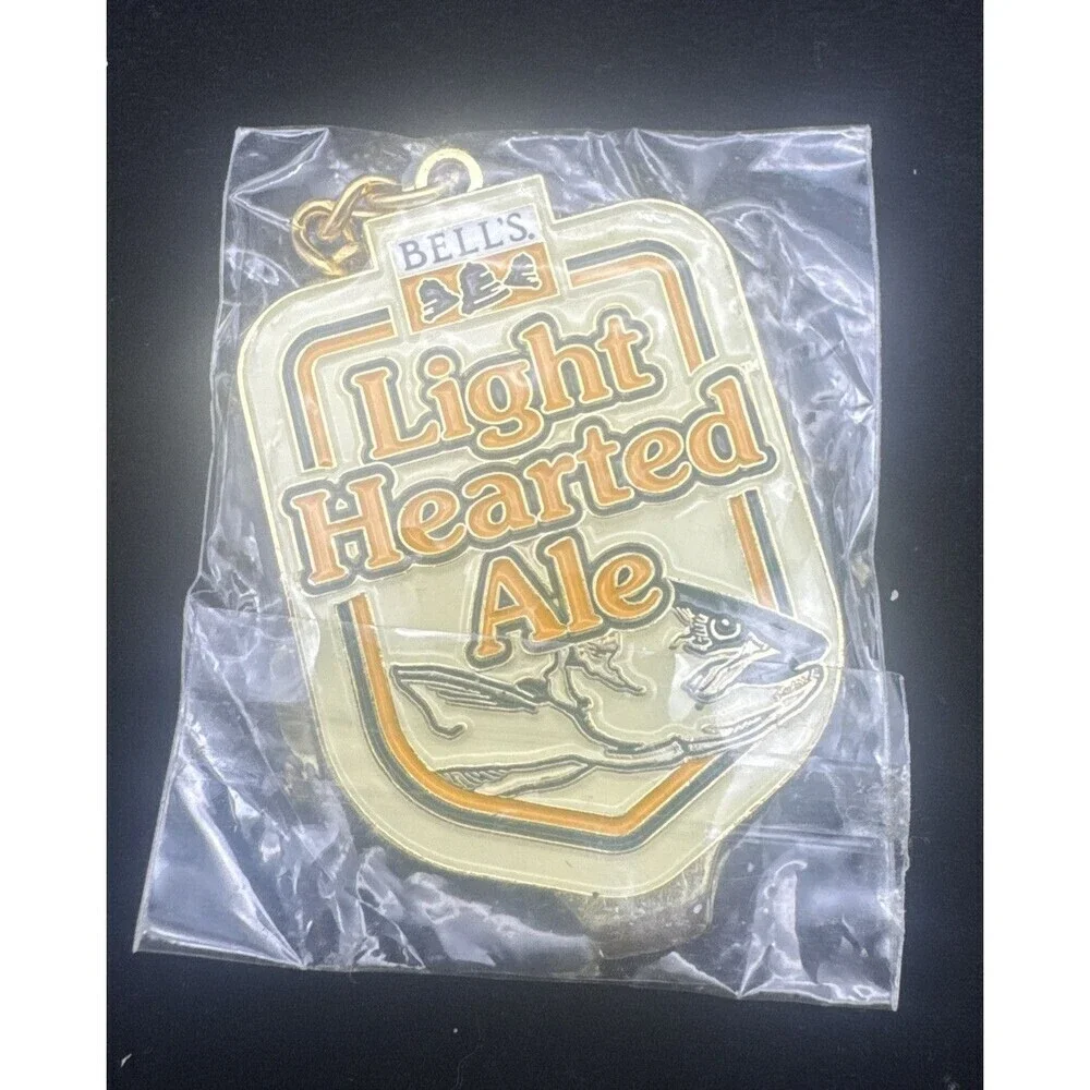 Bell’s Light Hearted Ale Metal Keychain NEW‎